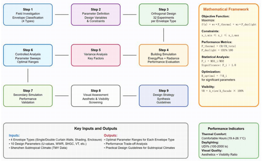 Passive design strategies for curtain wall system in subtropical office buildings in China considering multi-sensory comfort